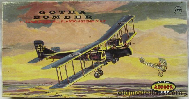 Aurora 1/48 Gotha Bomber, 126-198 plastic model kit